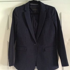 Banana Republic Striped Suit Jacket Sz 8